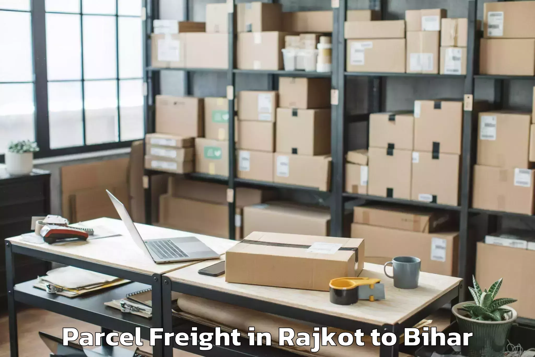 Top Rajkot to Tariani Chowk Parcel Freight Available